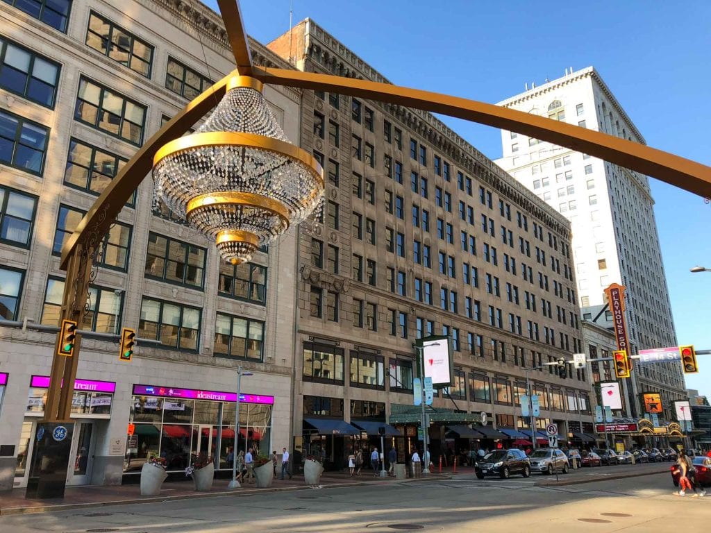 Playhouse Square chandelier