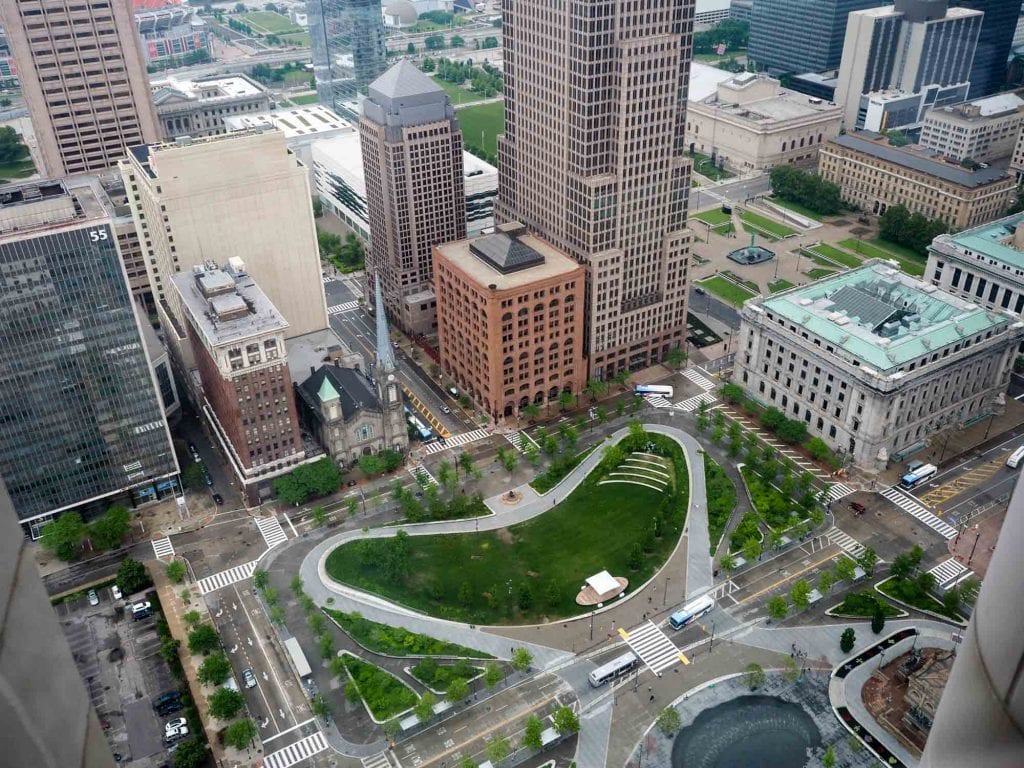 View of Public Square from Terminal Tower