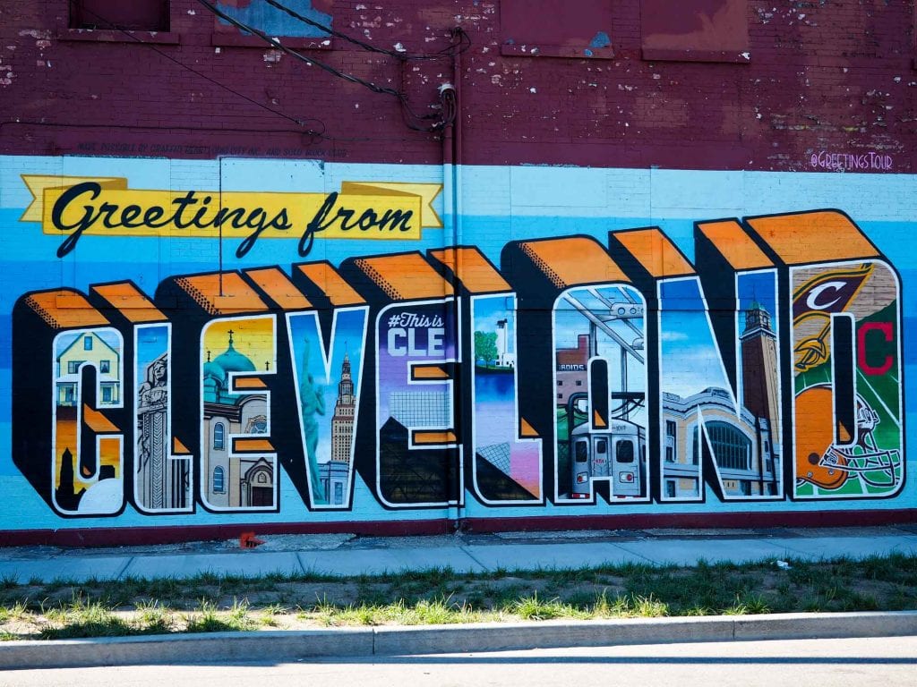 Greetings from Cleveland mural