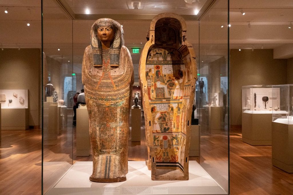 Egyptian gallery at Cleveland Museum of Art