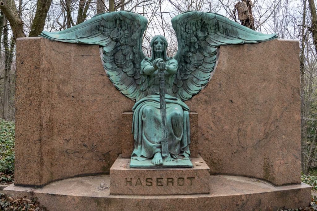 Haserot Angel at Lake View Cemetery
