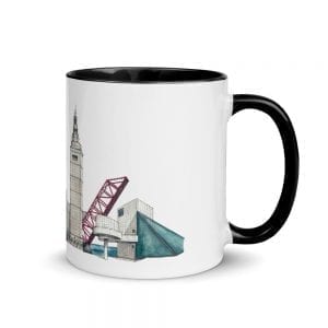 Cleveland skyline multi-color mug (no text)