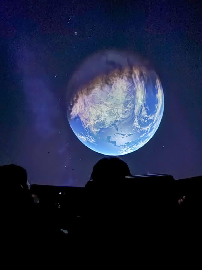 Inside the Shafran Planetarium at CMNH