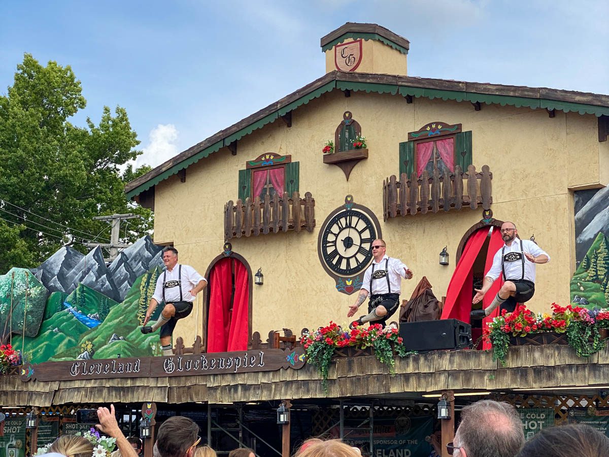 Live cuckoo clock at Cleveland Oktoberfest