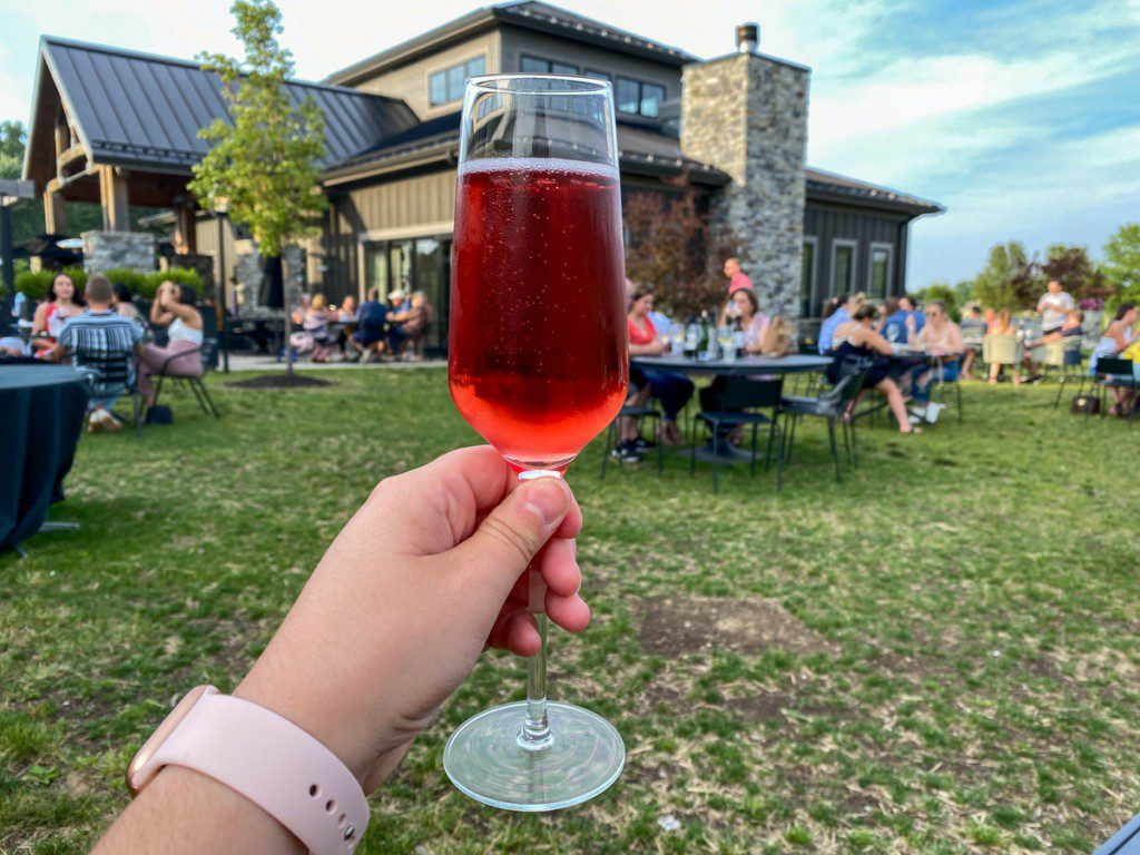 Michael Angelo's Winery sparkling rose