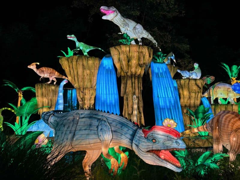 Asian Lantern Festival dinosaurs