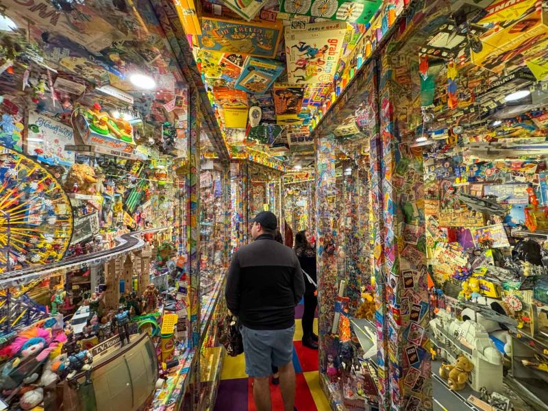 Castle Noel vintage toy display