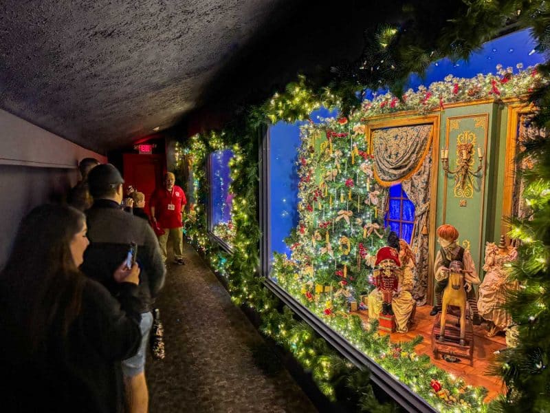 Castle Noel window displays