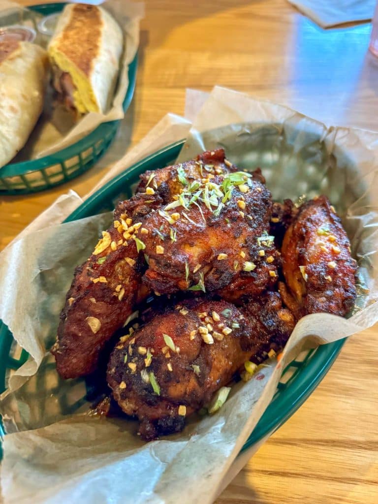 Brunch wings at Good Company