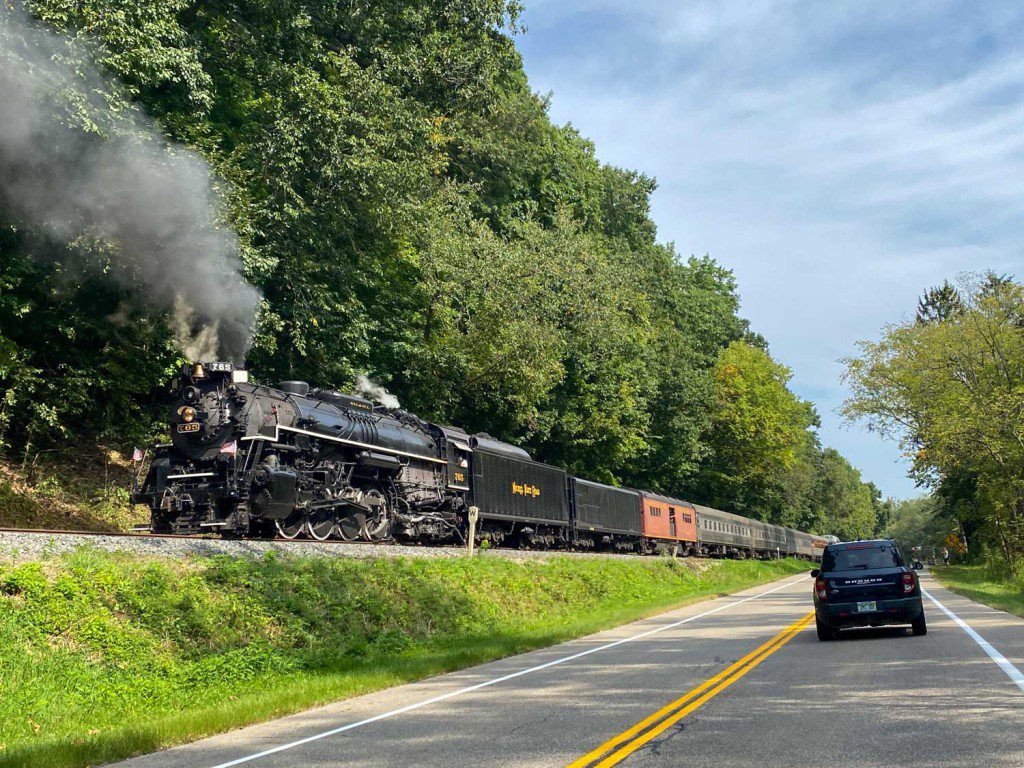 Nickel Plate Road 765 steam engine in CVNP