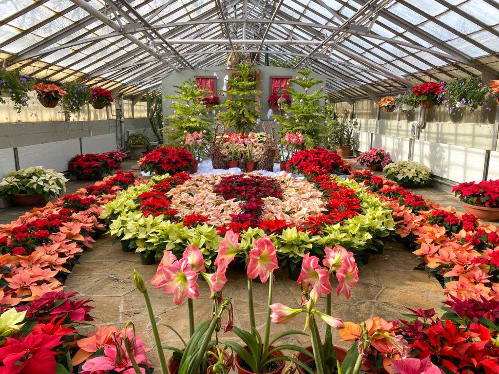 Rockefeller Park Greenhouse at Christmas