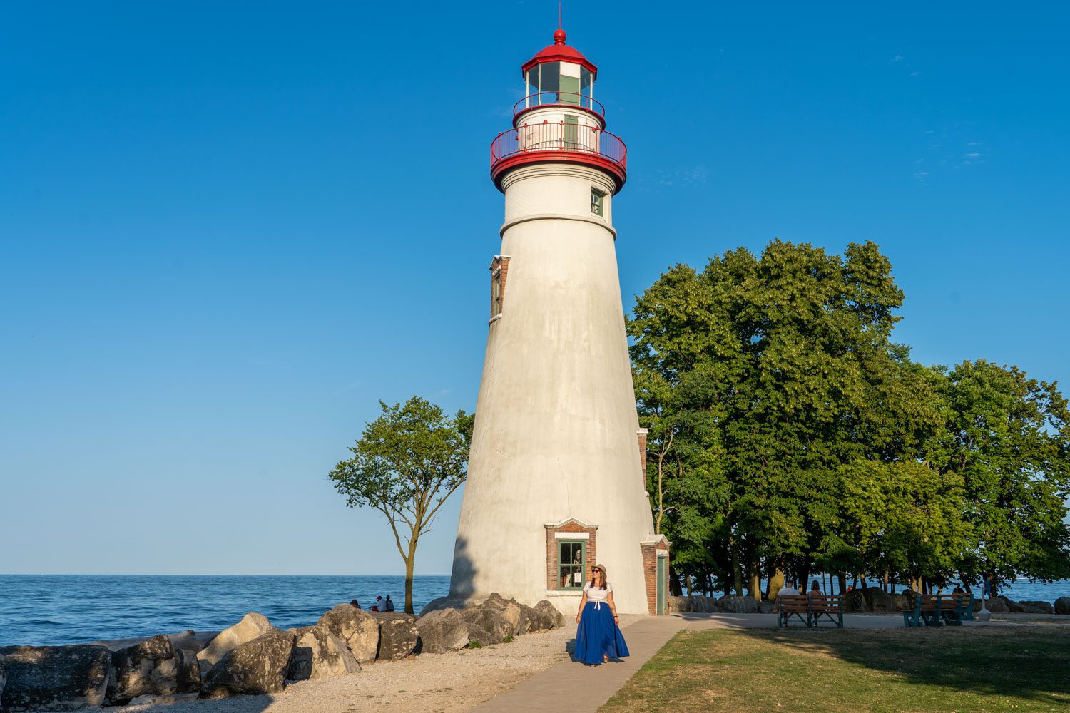Amanda at Marblehead Lighthouse