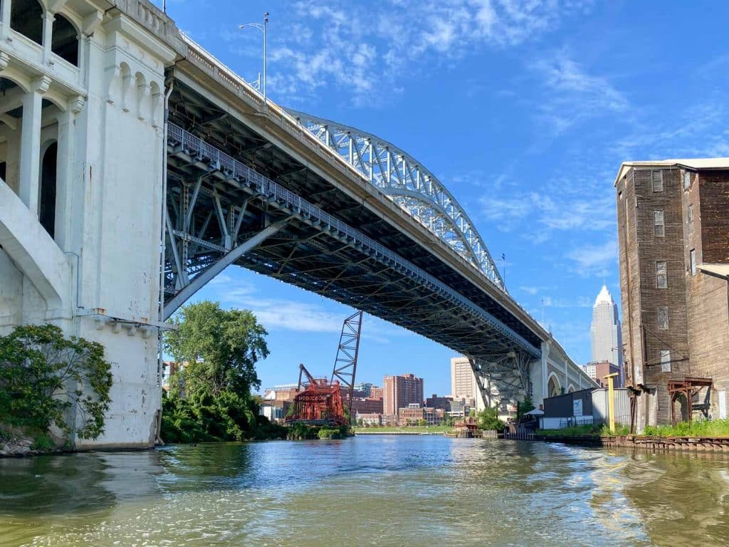 Boat trip on the Cuyahoga River