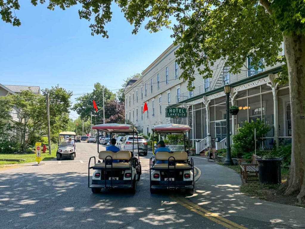 Lakeside Chautauqua golf cart shuttles