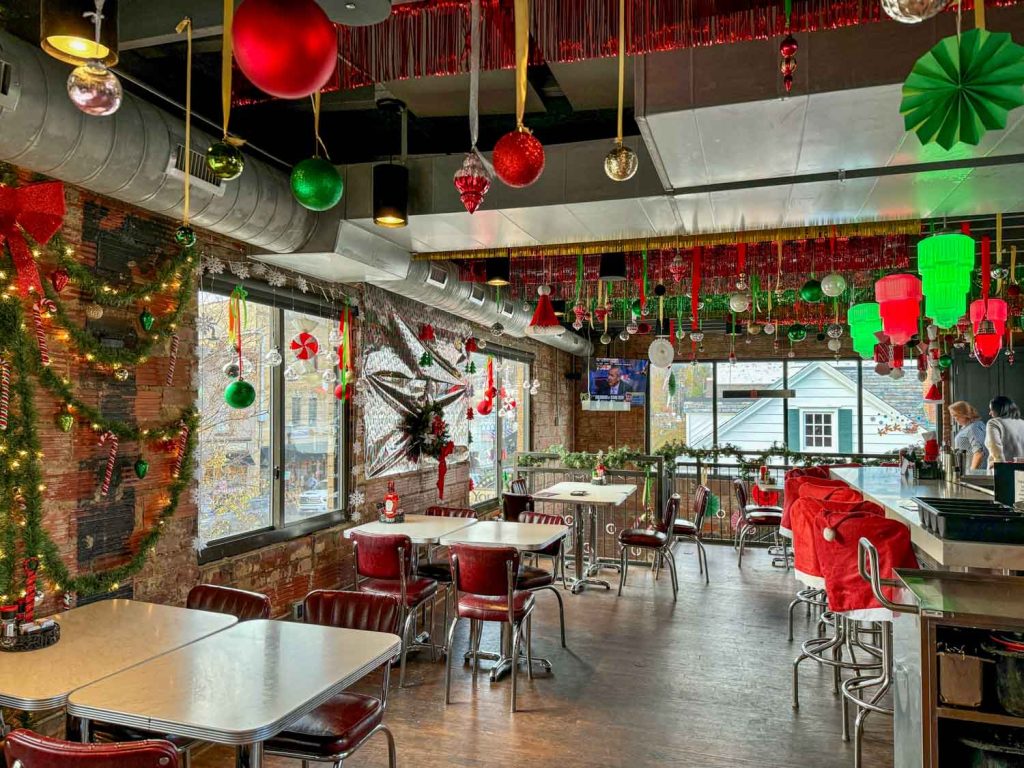 The Gathering Christmas bar in Chagrin Falls