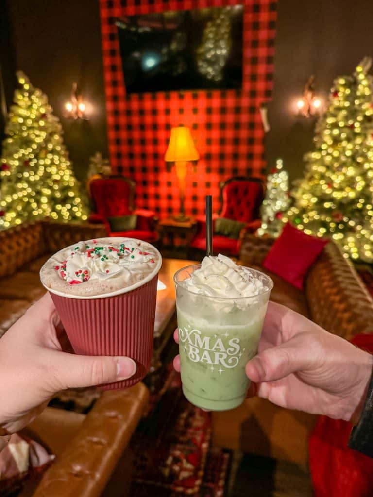 Drinks at Xmas Bar in Cleveland