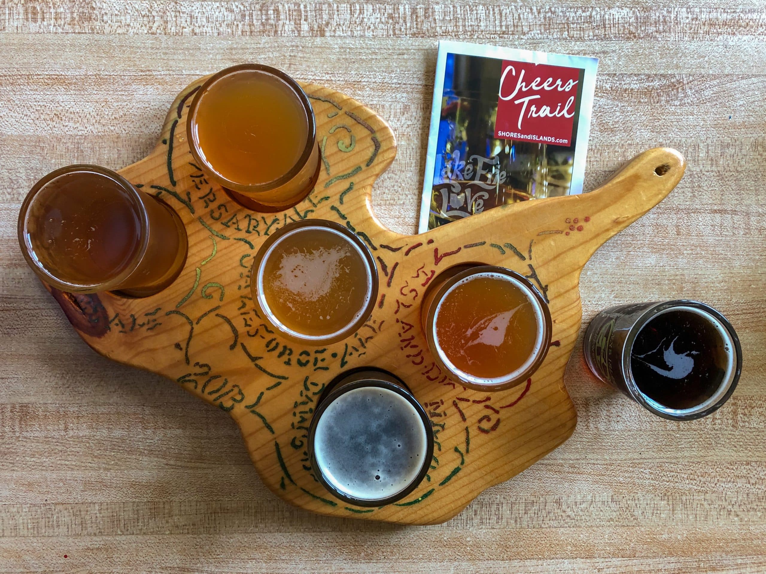 Beer tasting on the Lake Erie Cheers Trail