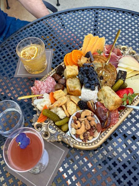 Flower on Freeman charcuterie board