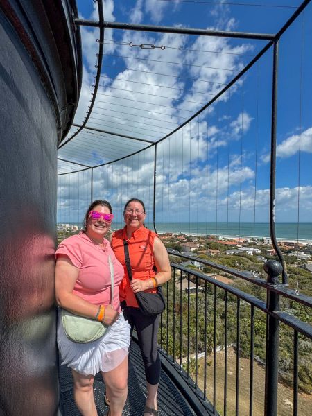 At the top of Ponce Inlet Lighthouse